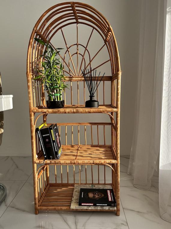 Select a ‌unique bookshelf to display curiosities in your Boho Living Room