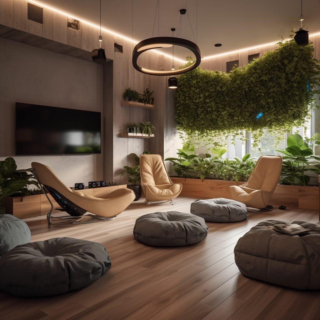 Biophilic design for a connection to nature in your Living Room