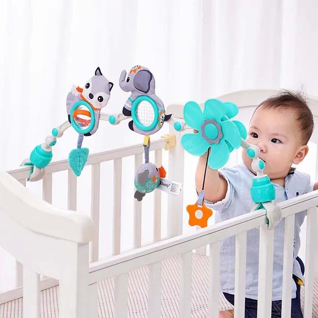 Musical toys provide entertainment in the charming nursery nook