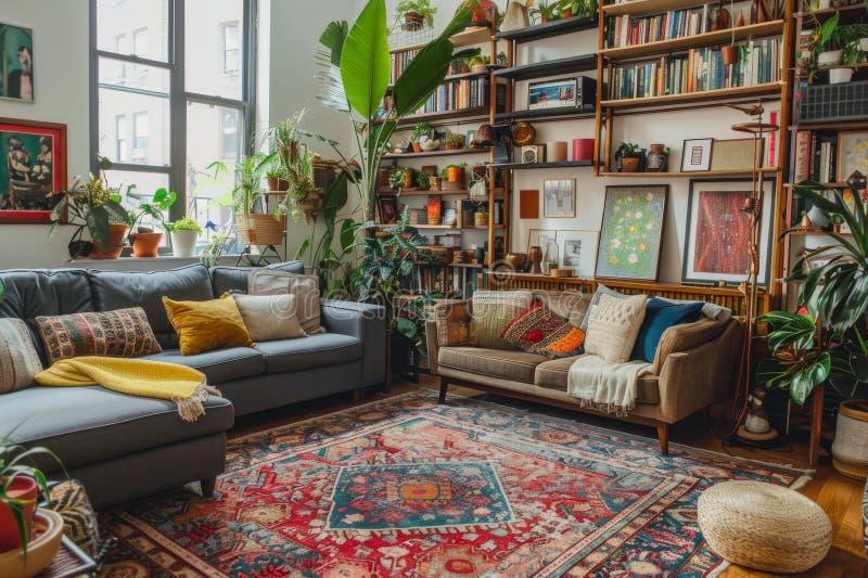 Set ‌a cozy mood with soft lighting in your eclectic ⁣living room