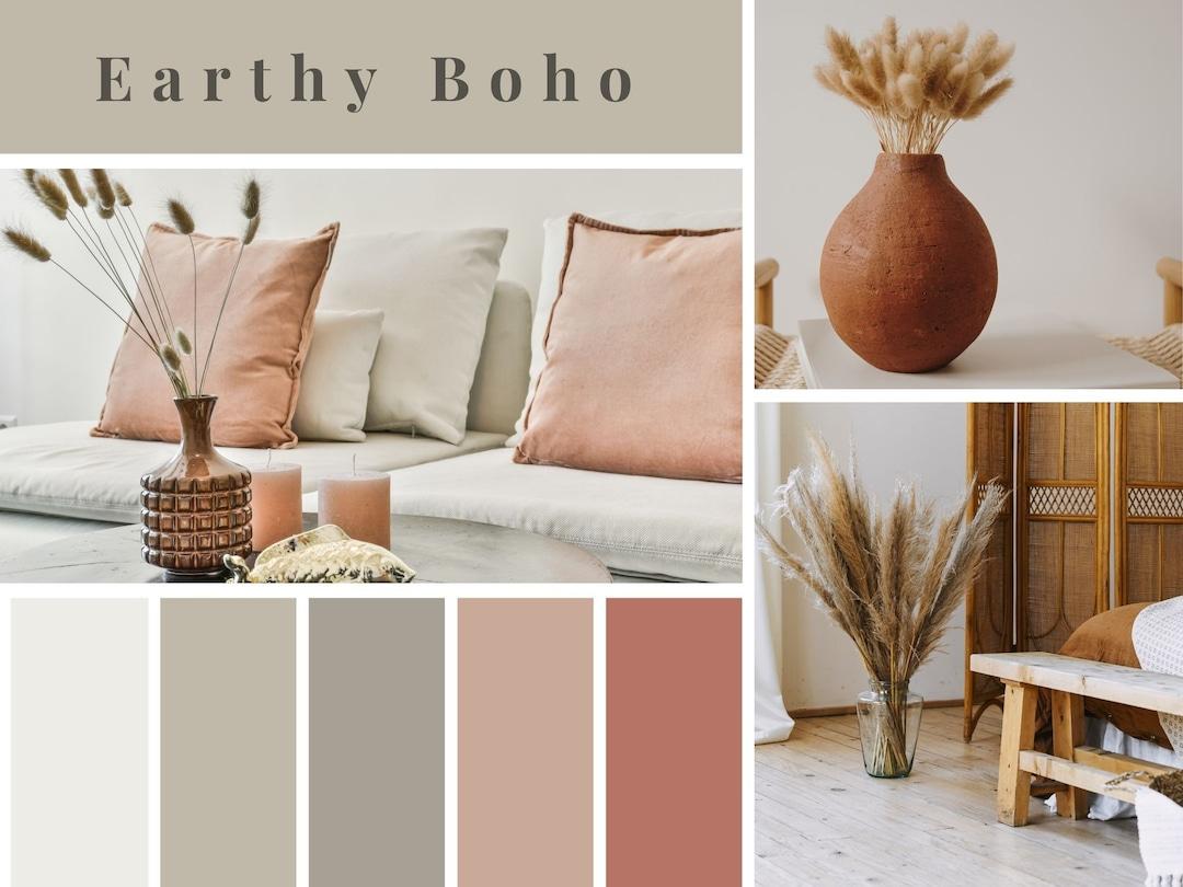 Embrace earth tones to‍ create a ‌warm Boho Living Room atmosphere