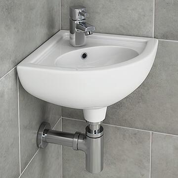 Install a corner ⁤sink to save space in your small bathroom