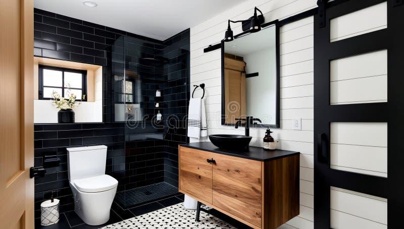 Blend modern elements for⁤ a fresh‌ twist ⁣on⁢ farmhouse bathrooms