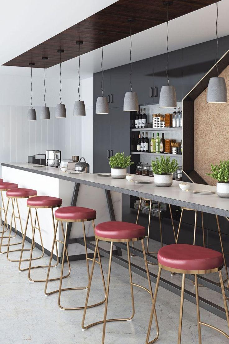 Utilize stylish⁤ bar stools to create an inviting⁢ area ​in your Burgundy Kitchen