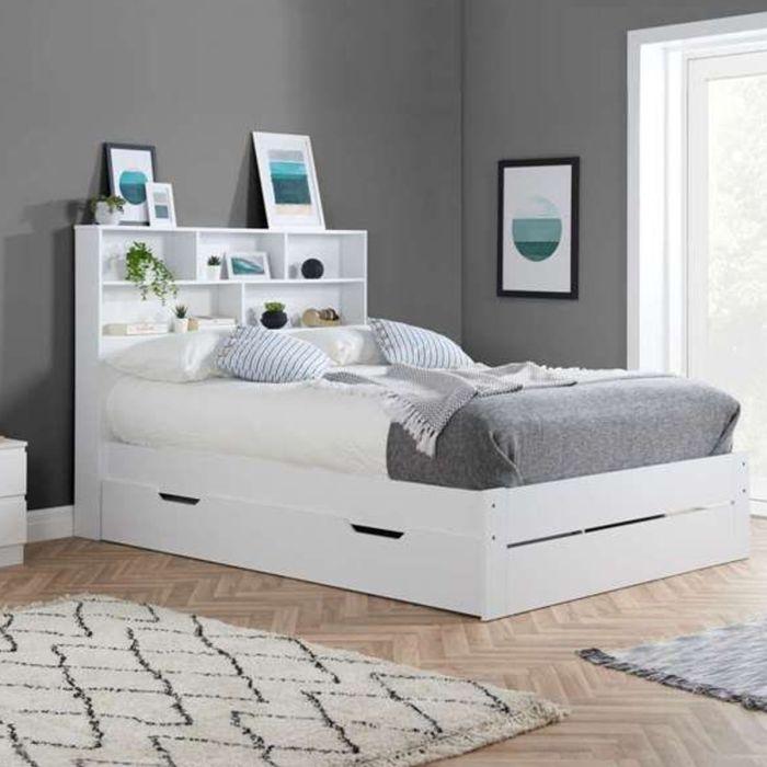 Integrate a multifunctional furniture piece, like a bed with storage drawers, in the bedroom