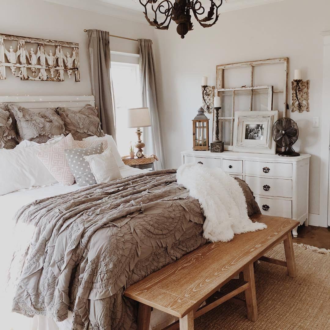 Shabby Chic Bedroom: Layer soft fabrics and vintage finds for charm