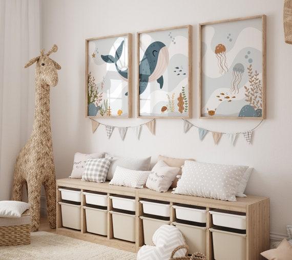 Underwater ​wonderland in your Boy Nursery with colorful fish and coral