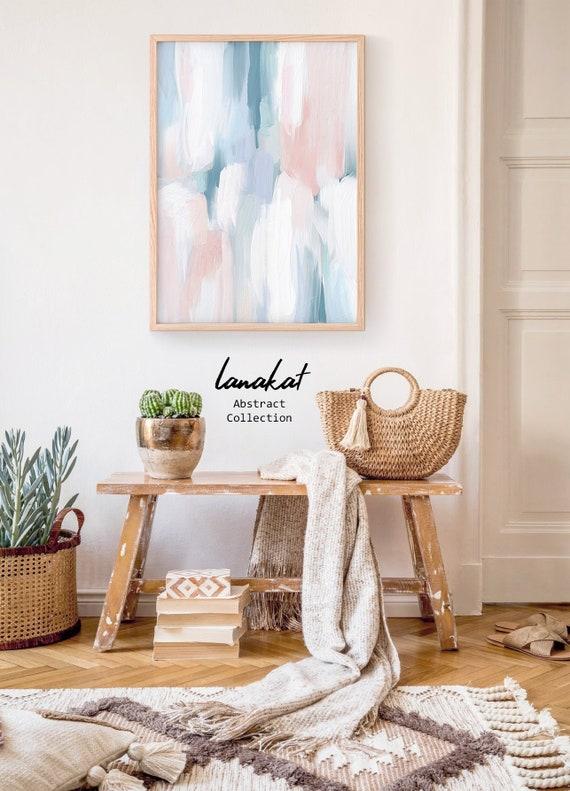 Paint your walls in soft pastel tones for a calming Boho Living Room