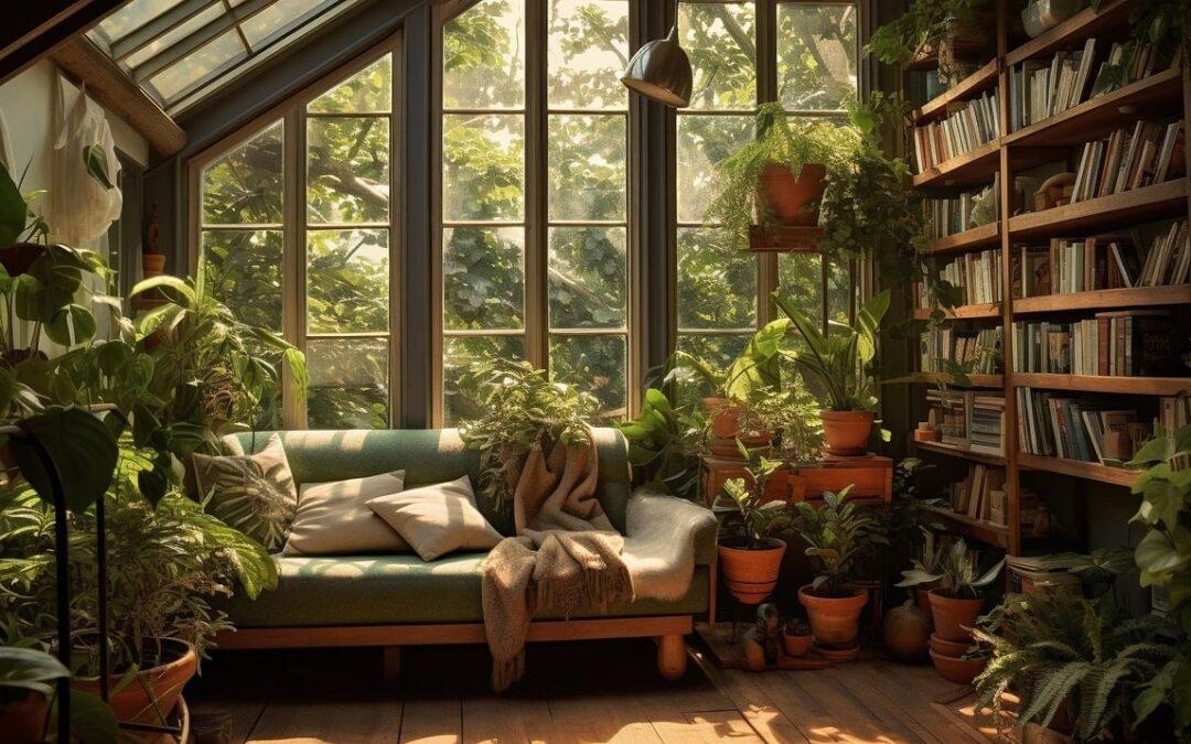 Add ​a⁣ reading nook with ⁢natural​ light in ‌your earthy living room