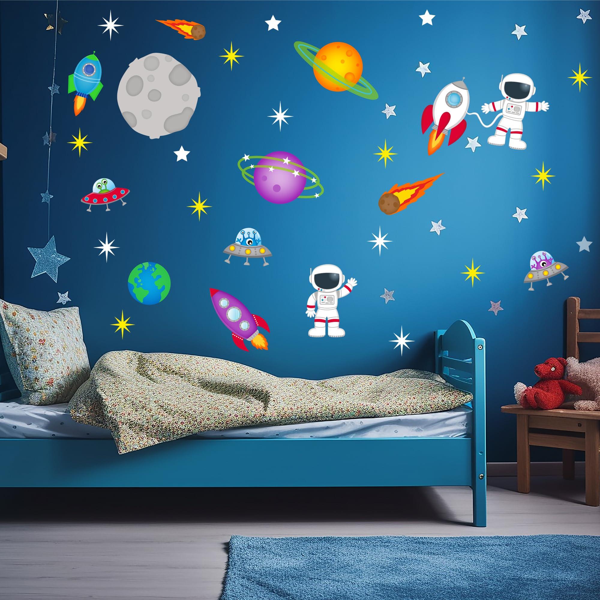 Astronaut Dreams:​ Launch a Boy Nursery with Rocket and Galaxy Accents