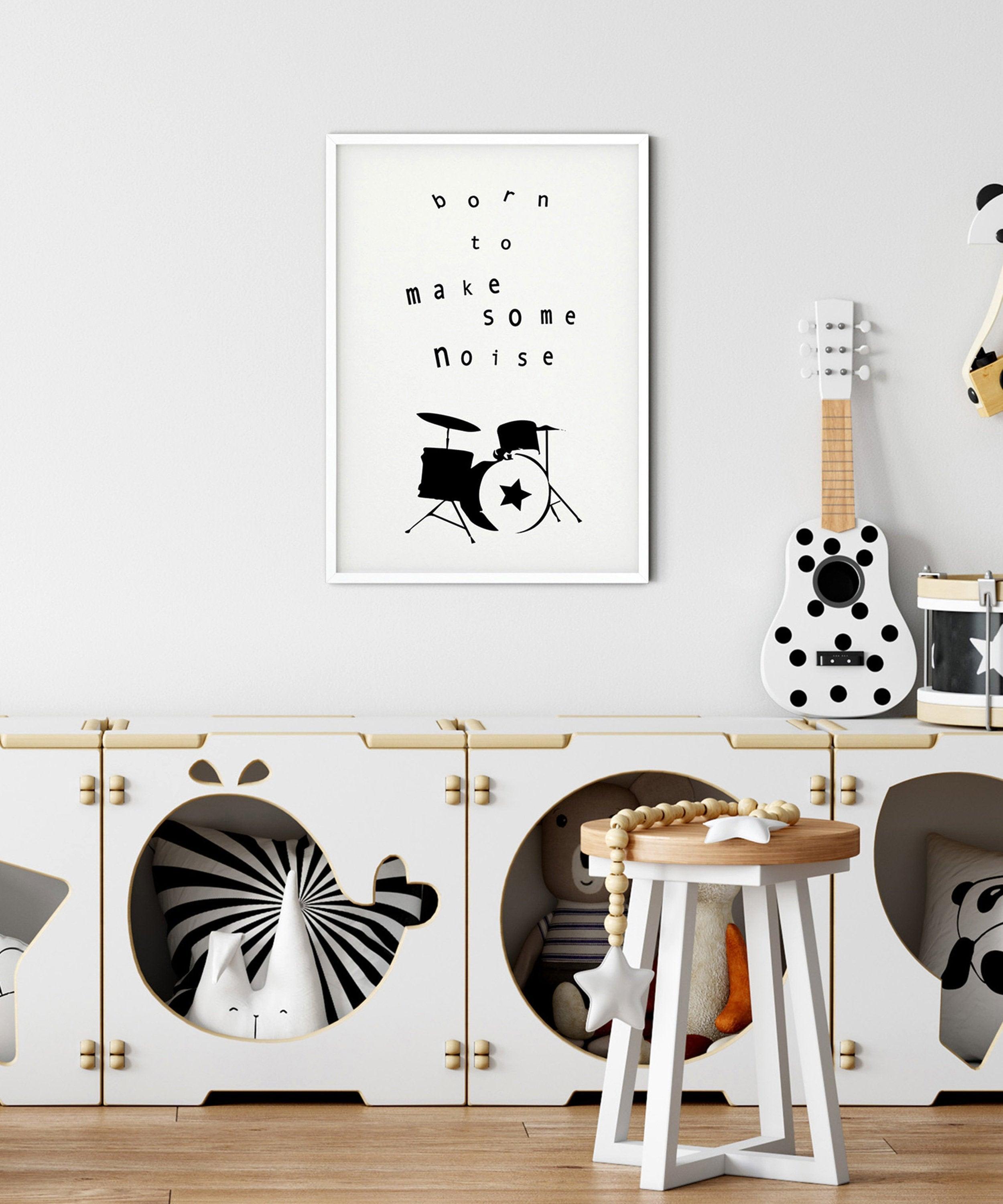 Musical Notes ⁤Boy Nursery infused with musical motifs and instruments for future musicians