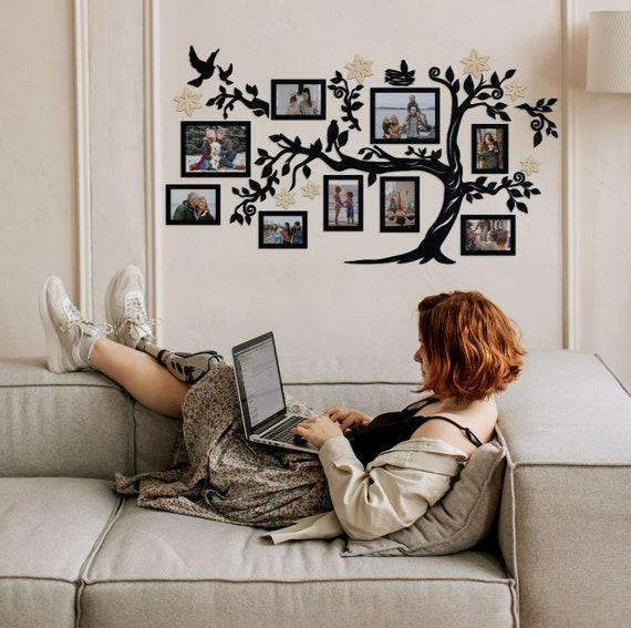 Personalized family photos spark joy in your modern living room