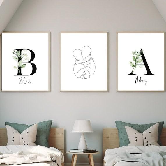 Personalize ​your minimalist bedroom with meaningful artwork