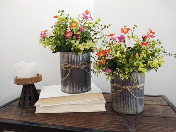 Fresh flowers bring color and fragrance to your farmhouse kitchen