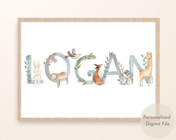 Personalized name art adds a special touch to your boy ​nursery