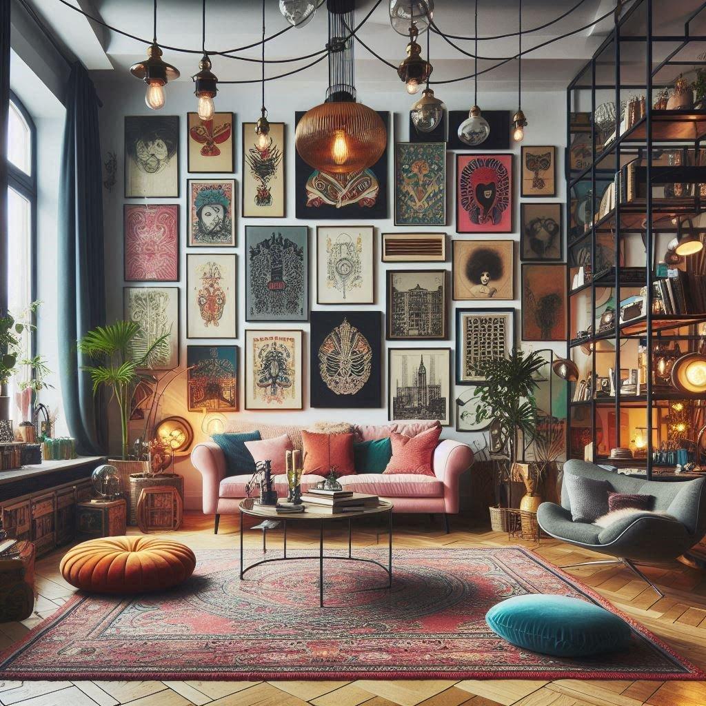 Experiment with asymmetrical decor arrangements for⁤ a dynamic eclectic living⁢ room feel