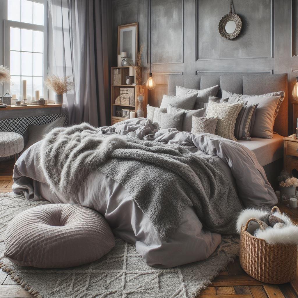 Serenity Sanctuary: A calming ‍bedroom⁣ with soft hues ​and‍ plush textures