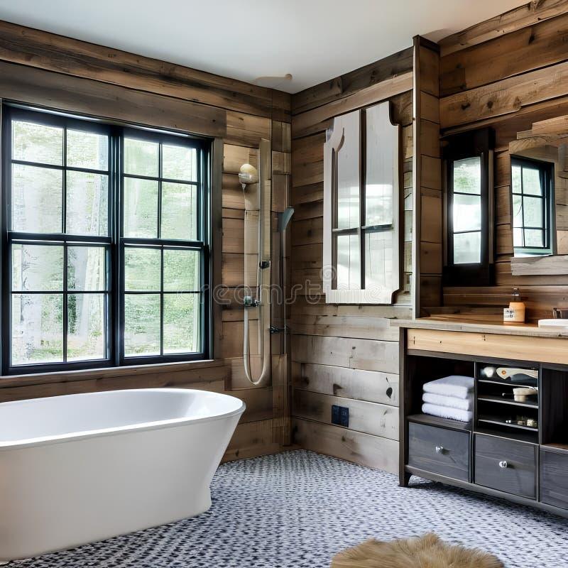 Embrace shiplap walls for timeless farmhouse bathrooms charm