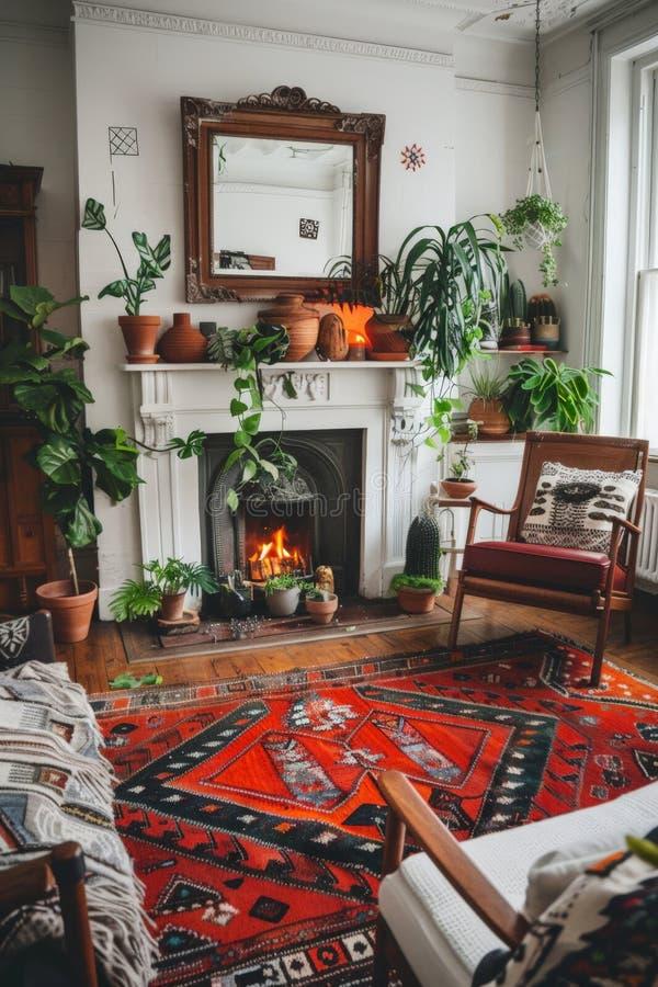 Incorporate⁣ a ​fireplace for a cozy focal point‌ in your⁣ Earthy Living Room