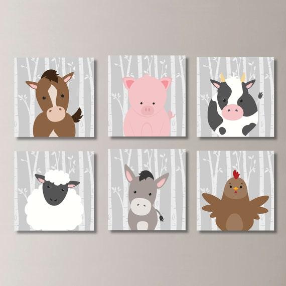 Farmyard fun with ⁣barn animals presenting a cheerful Boy Nursery design