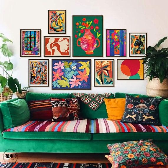 Incorporate bold, ⁤colorful artwork to make your eclectic living room pop with personality