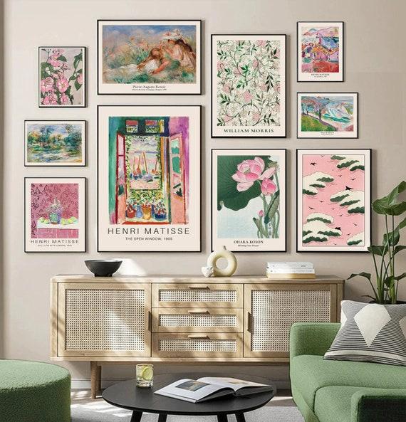 Hang eclectic art prints for a personal touch on the walls