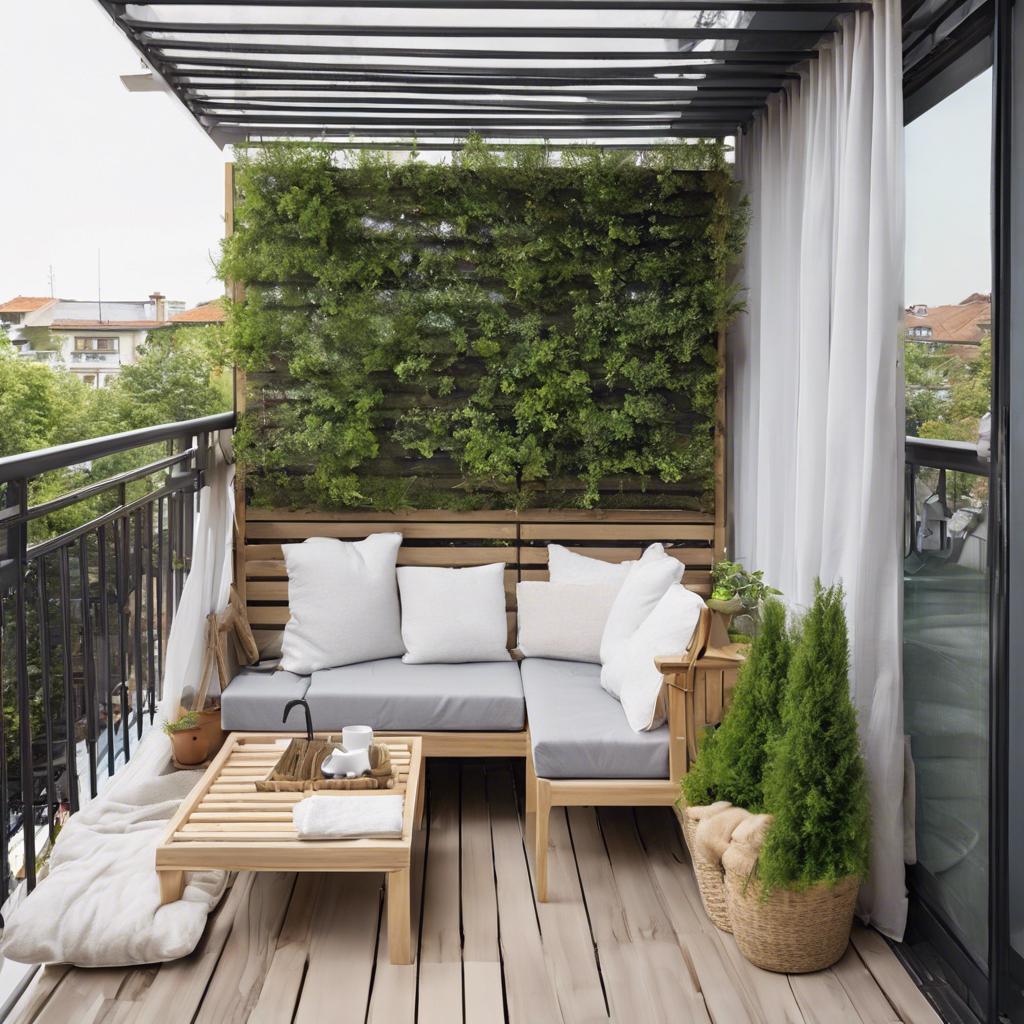 Adding Privacy Screens for Comfort on a Small Balcony