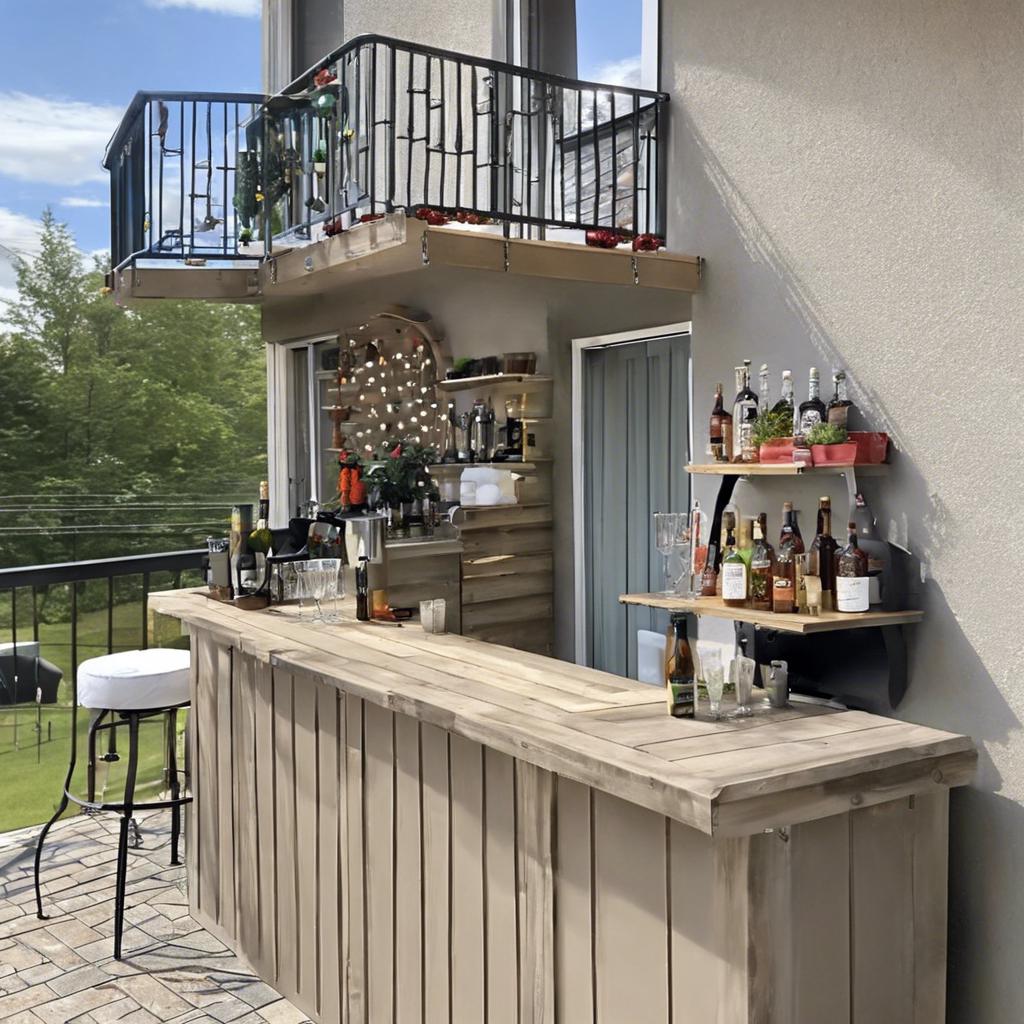 Building a Small Balcony Bar for Entertaining Guests