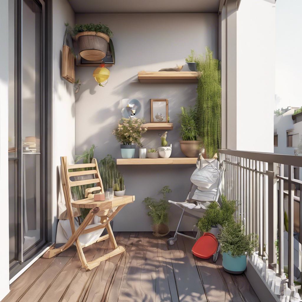 Child and⁢ Pet-Friendly⁤ Designs for⁣ a Small Balcony