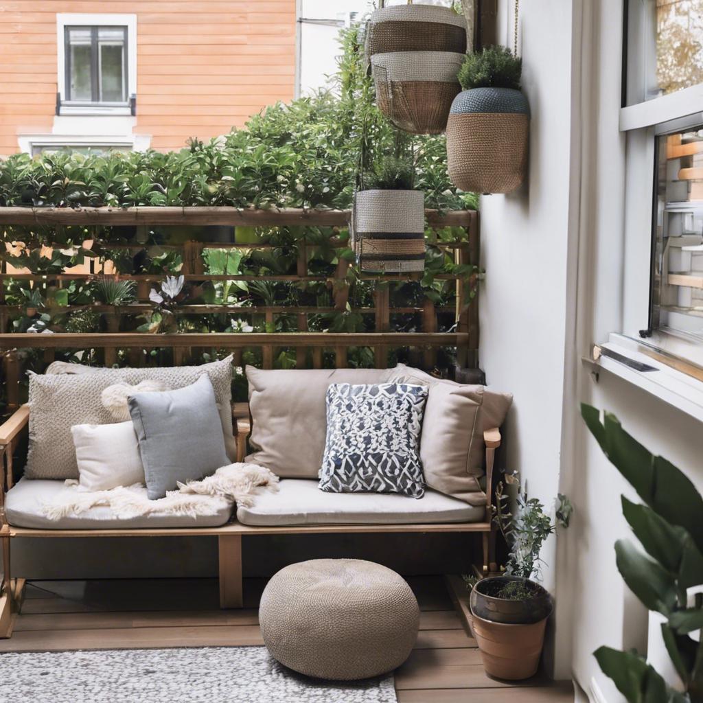 Creating a Cozy Seating Area in a Small Balcony