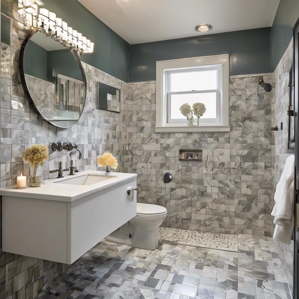 Creative‍ Tile Ideas to Add Visual⁤ Interest to Small ⁢Bathrooms