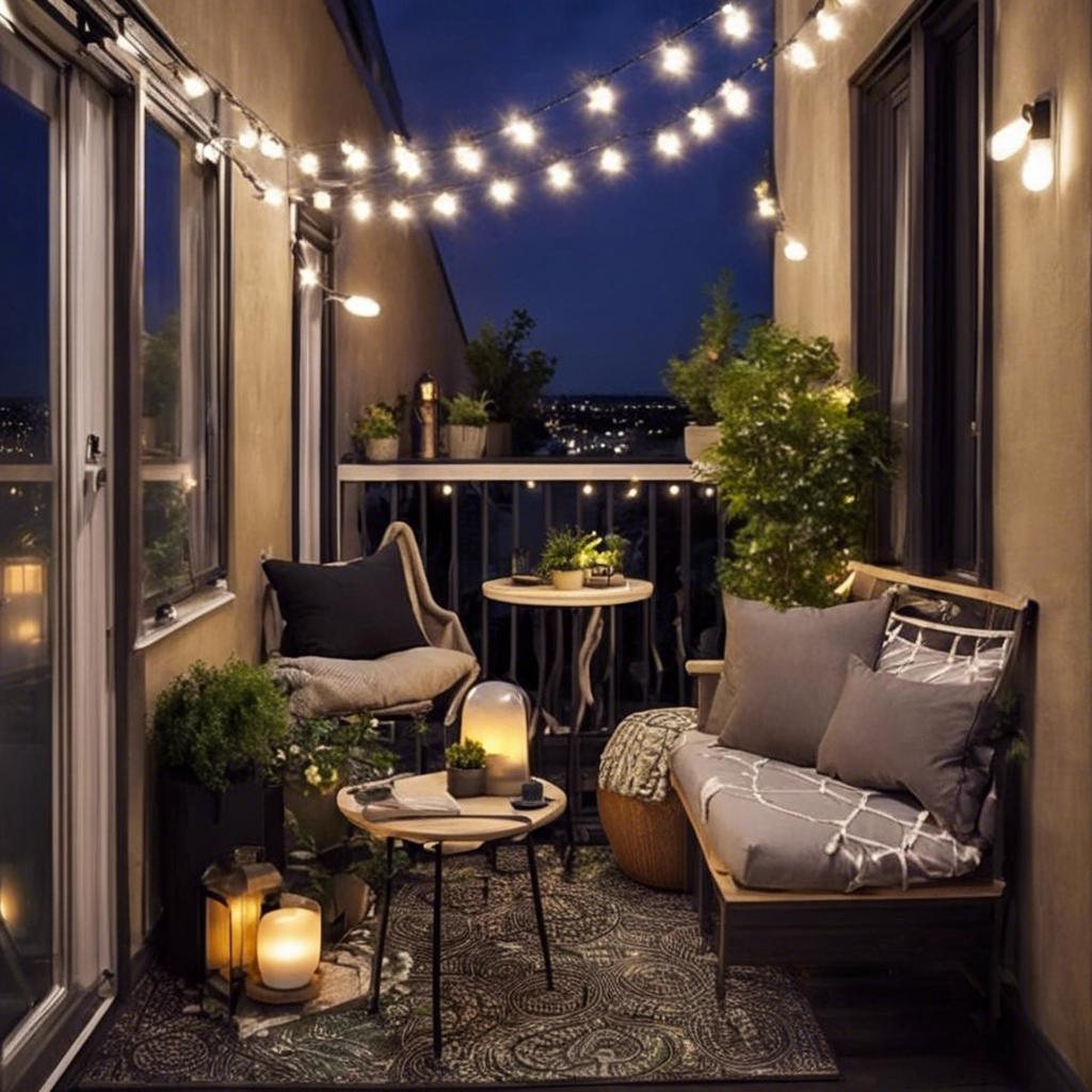 Creative Lighting Ideas for Small Balconies After Dark