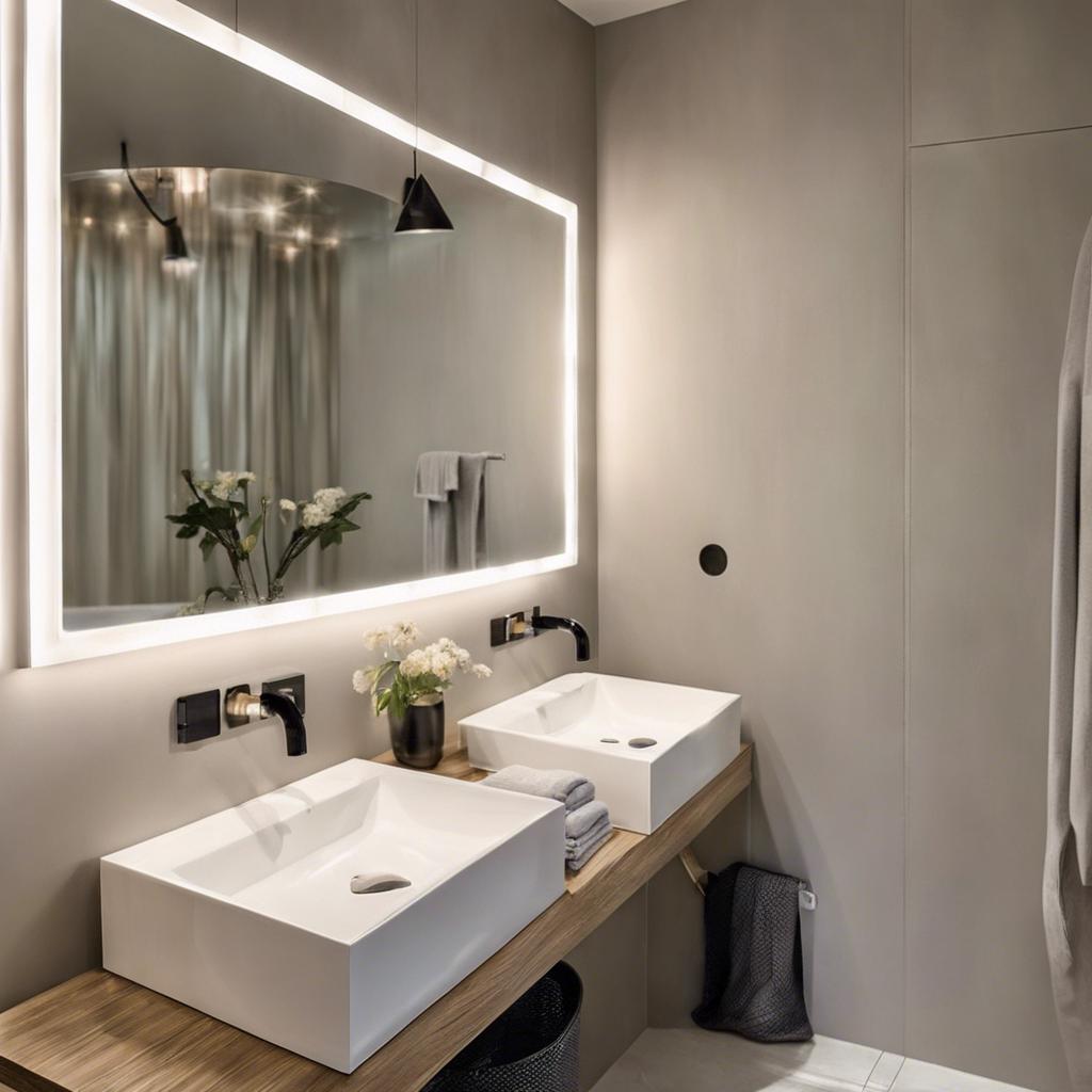 Creative Lighting Solutions for a Small Bathroom