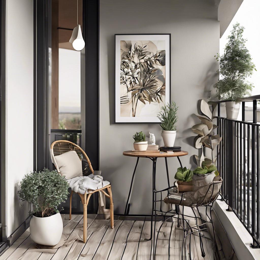 Art and Wall Decor for a ​Small Balcony