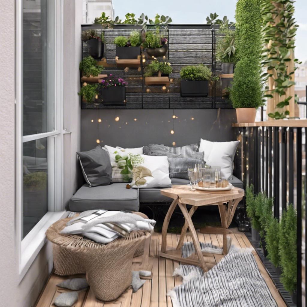 Designing a Small Balcony for Entertaining