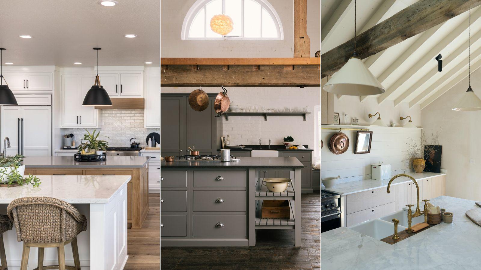 A spacious island serves as ⁤a centerpiece in your farmhouse kitchen