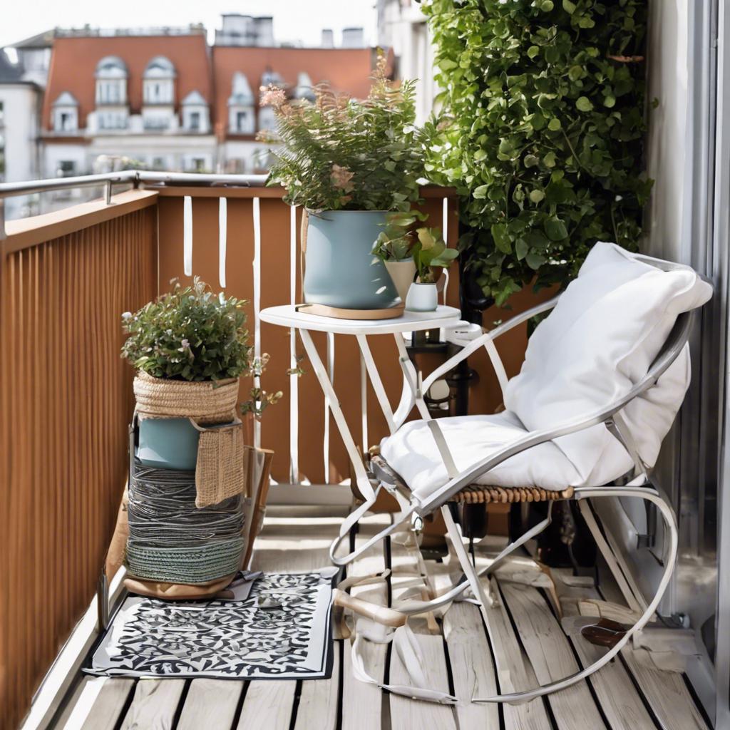 Functional Accessories for a Small Balcony