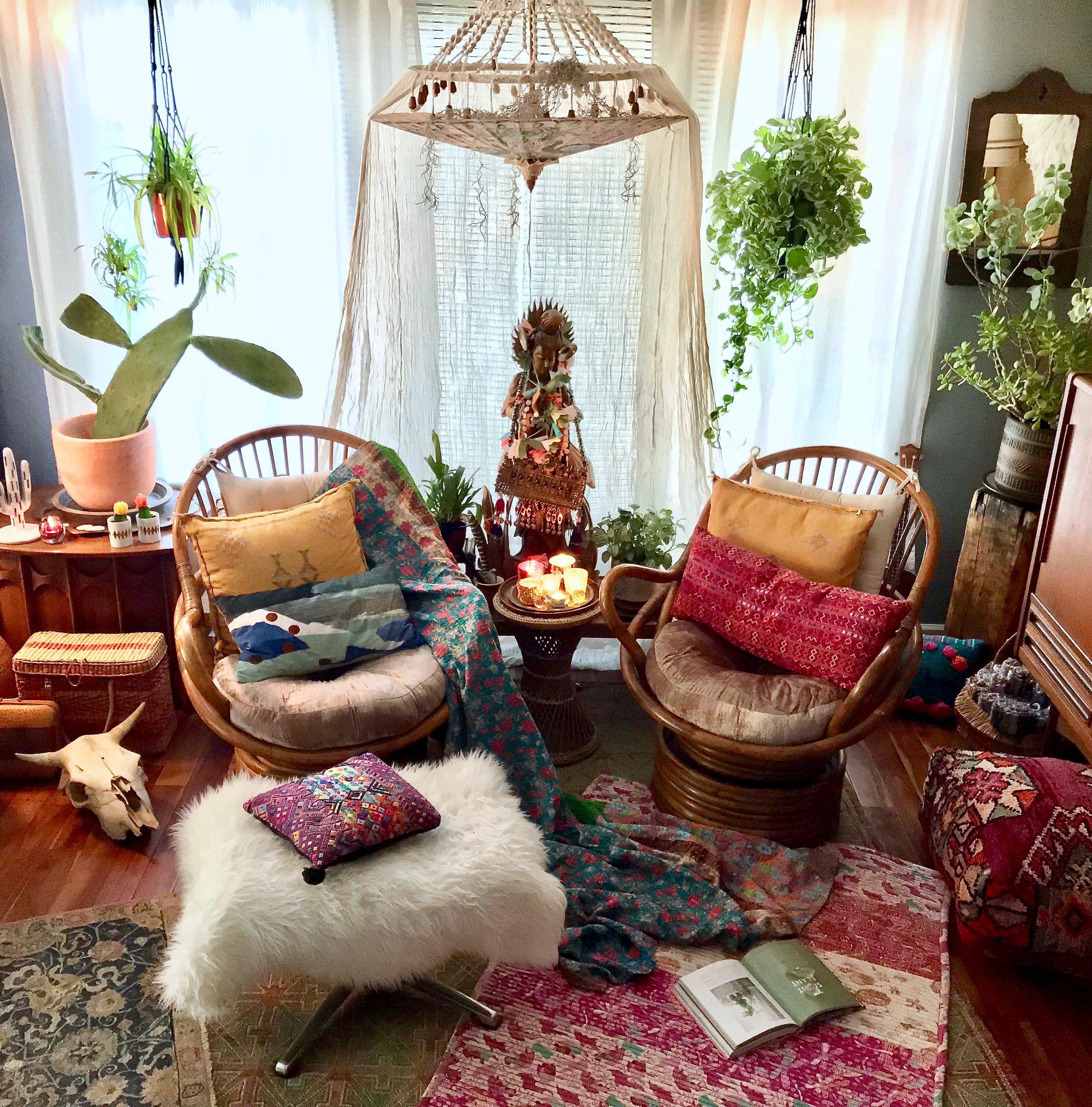 Handwoven textiles for authentic bohemian charm in your Boho Living Room