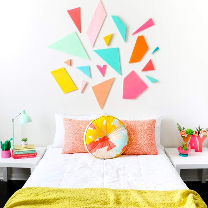 Artistic ‌teen bedroom filled with DIY projects and creative displays