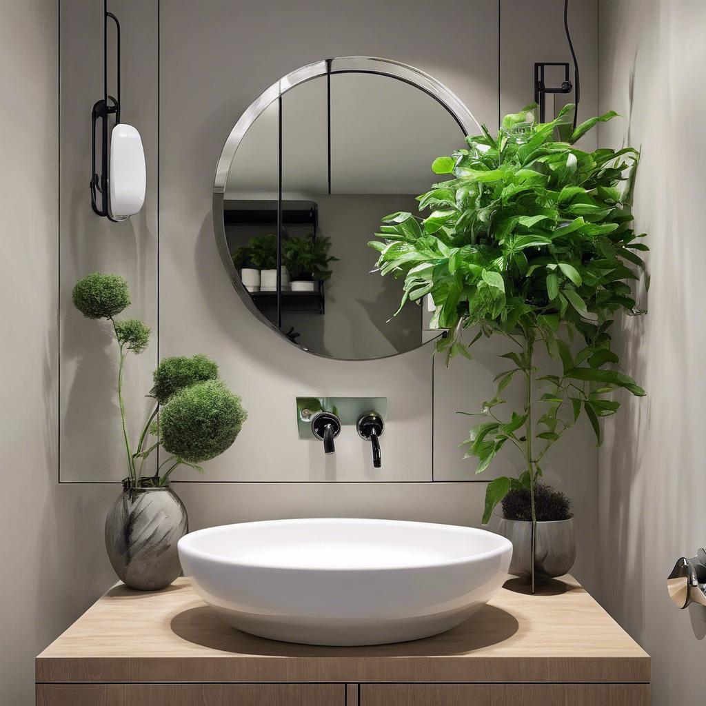 Incorporating Plants​ for Freshness in Small Bathroom Design