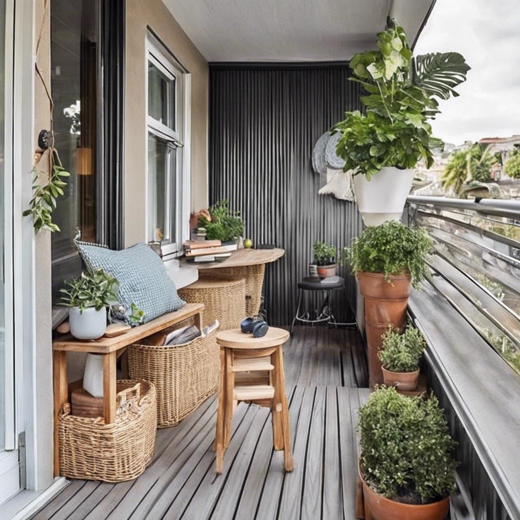 Innovative Storage ⁢Solutions for Your Small Balcony