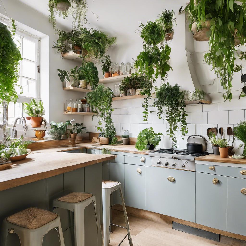 Integrating ⁣Plants for⁤ a ‍Fresh‍ Feel in ⁢Small Kitchens