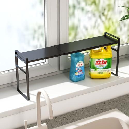 Utilize window sills for decorative storage in your narrow bathroom