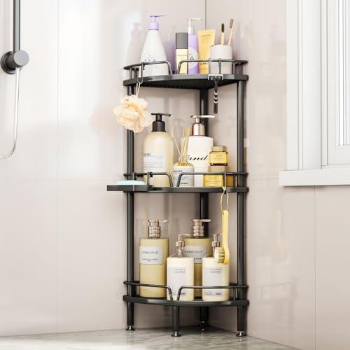 Utilize a shower caddy for easy access in narrow bathrooms