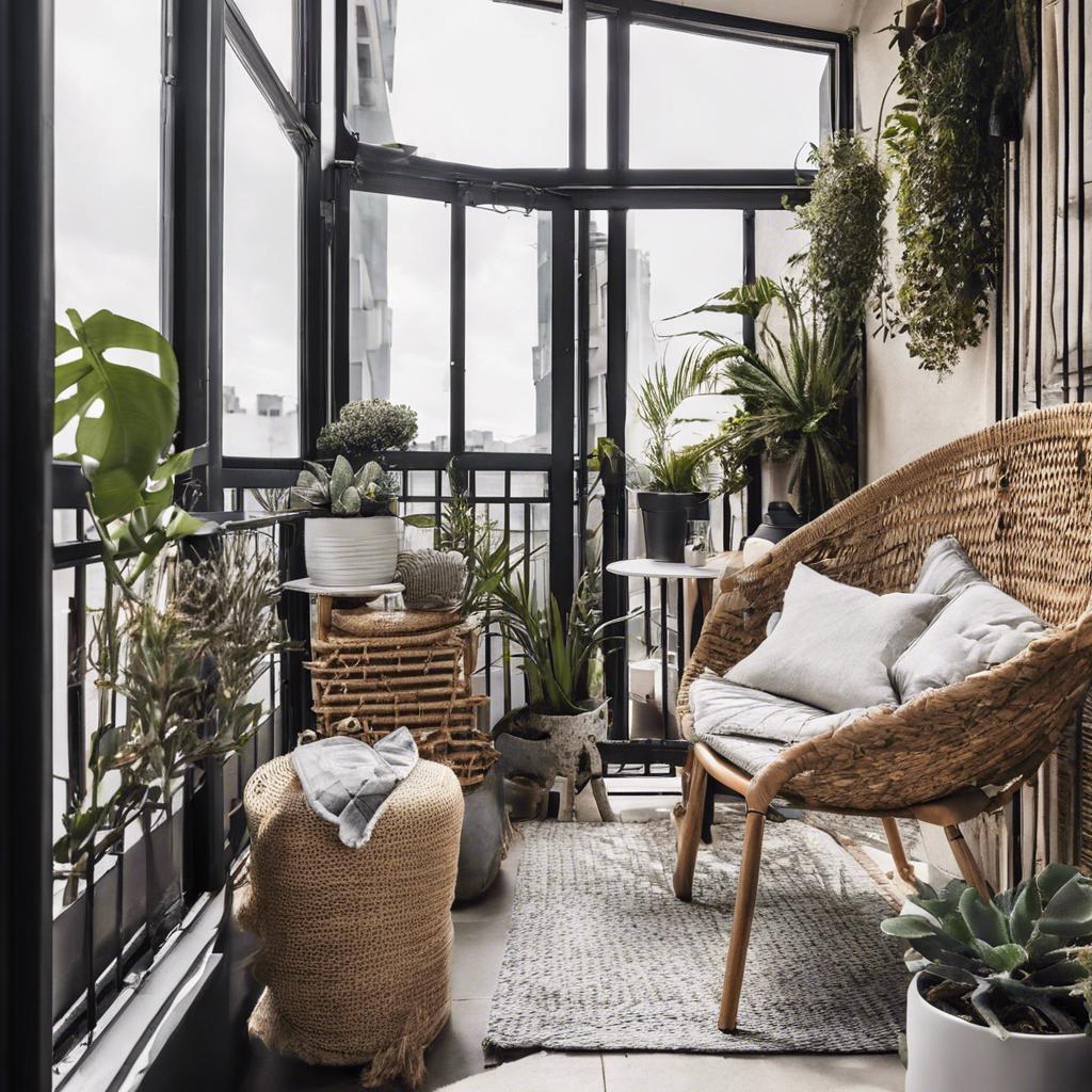 The Art of Layering Textures‌ on a Small Balcony