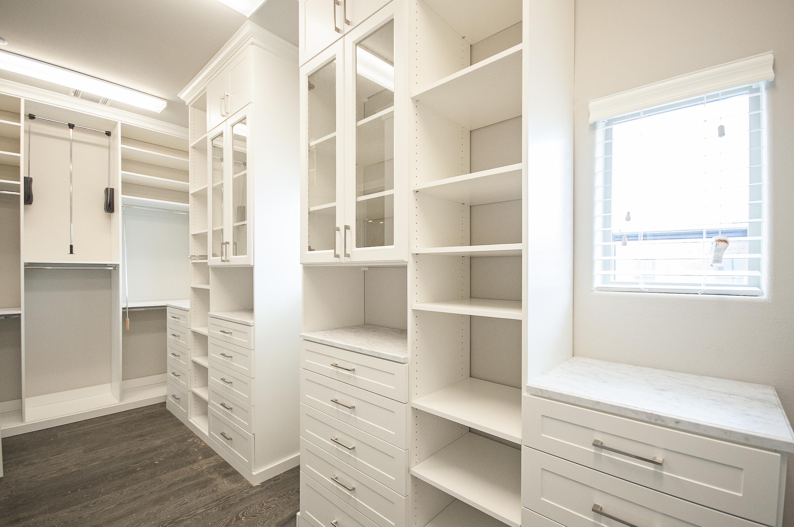 Bedroom Trend: Customized closet systems optimize storage and organization beautifully