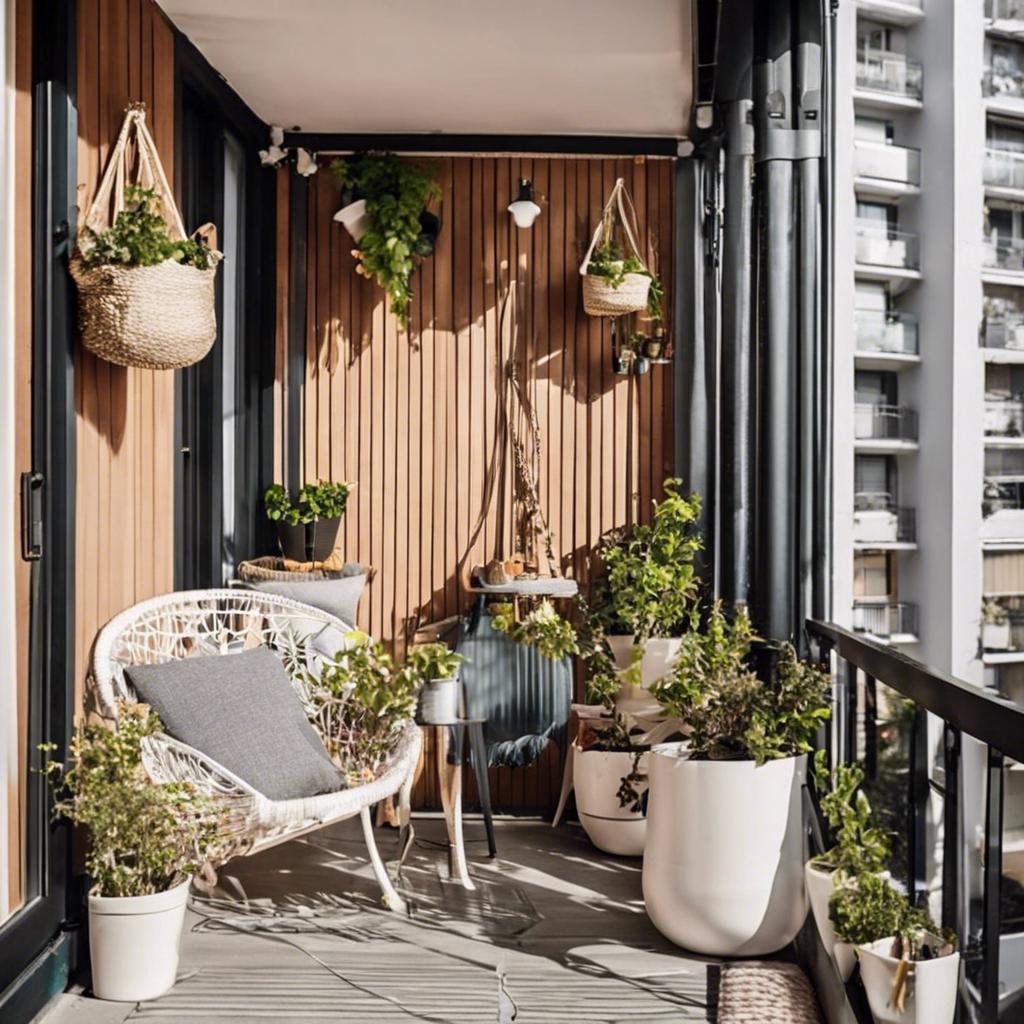 How to Use Wall Space Effectively on a Small ‍Balcony