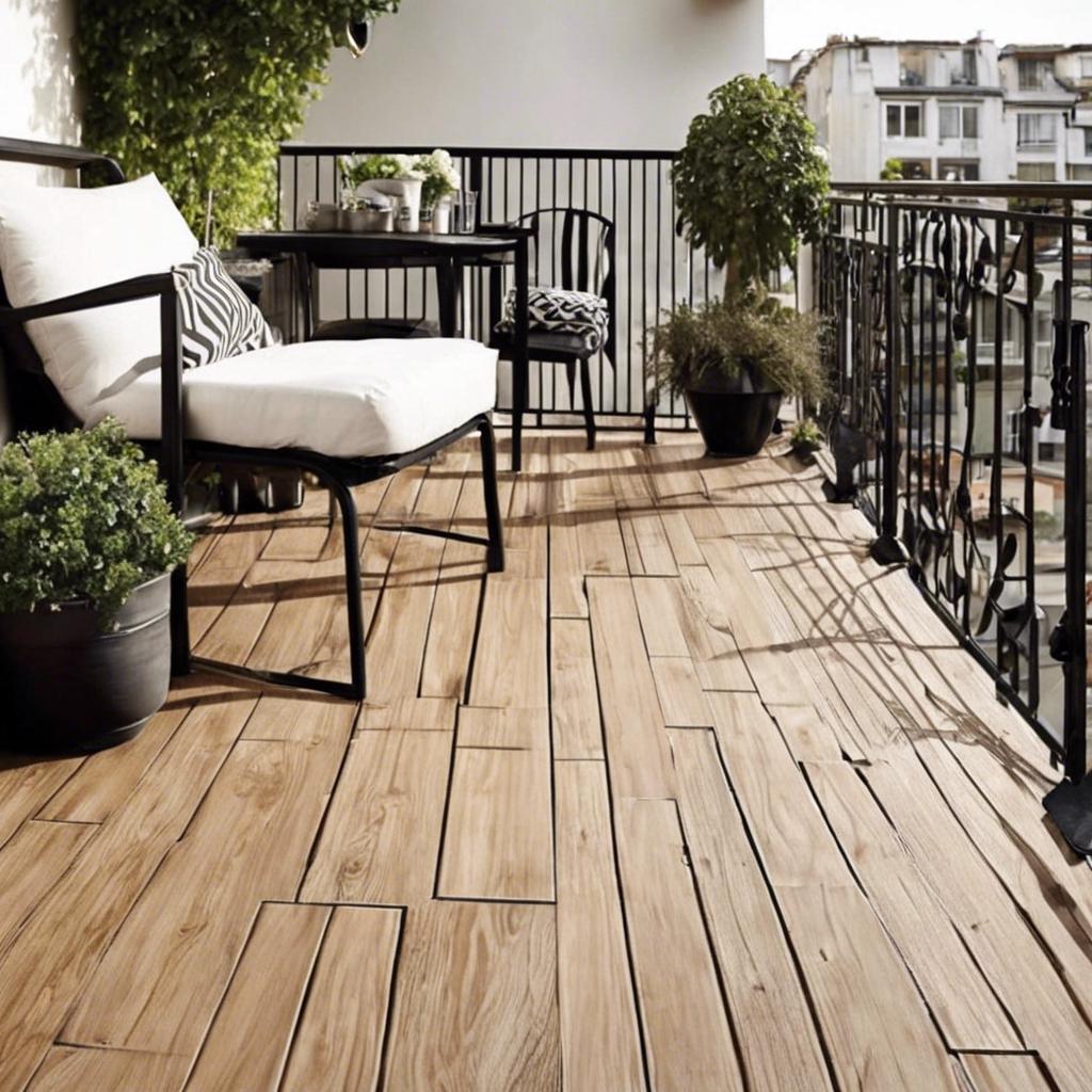 Stylish​ Flooring Ideas ⁣for Your Small Balcony