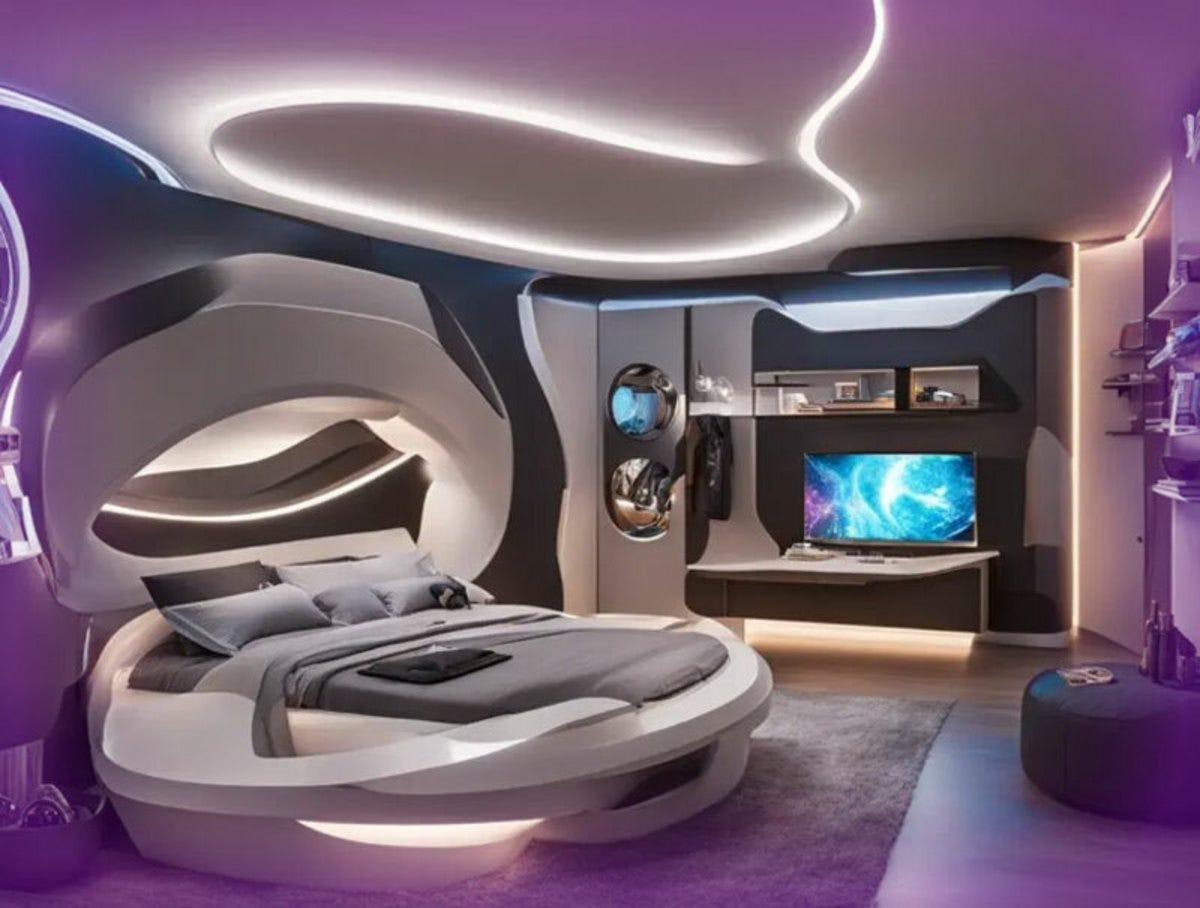 Futuristic Bedroom: Sleek ​designs and high-tech accents for modern dreaming