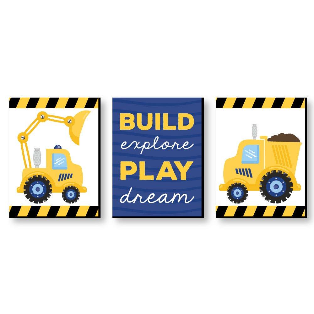 Construction Zone: Create a boy nursery with construction truck decor and caution tape details